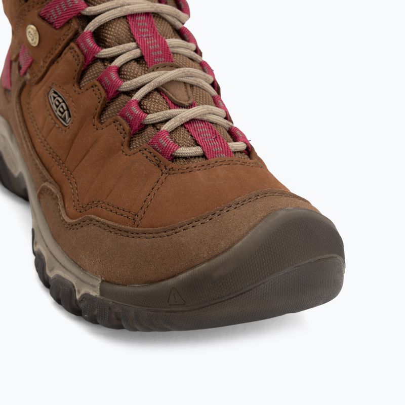 Scarpe da trekking donna KEEN Targhee IV Mid Wp bison/beaujolais 7