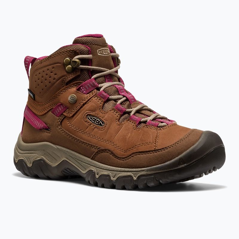 Scarpe da trekking donna KEEN Targhee IV Mid Wp bison/beaujolais