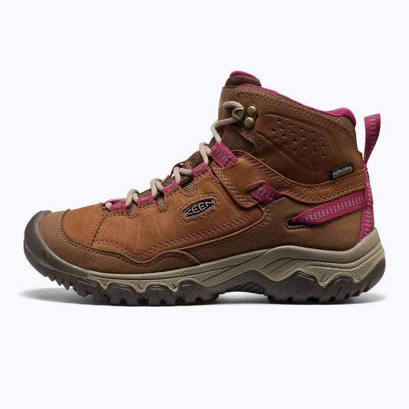 Scarpe da trekking donna KEEN Targhee IV Mid Wp bison/beaujolais 2