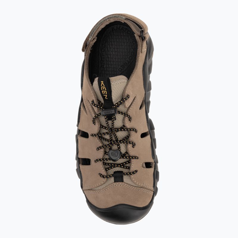 KEEN Hyperport Fisherman Sandali da uomo in pelle brindle/ oak buff 6