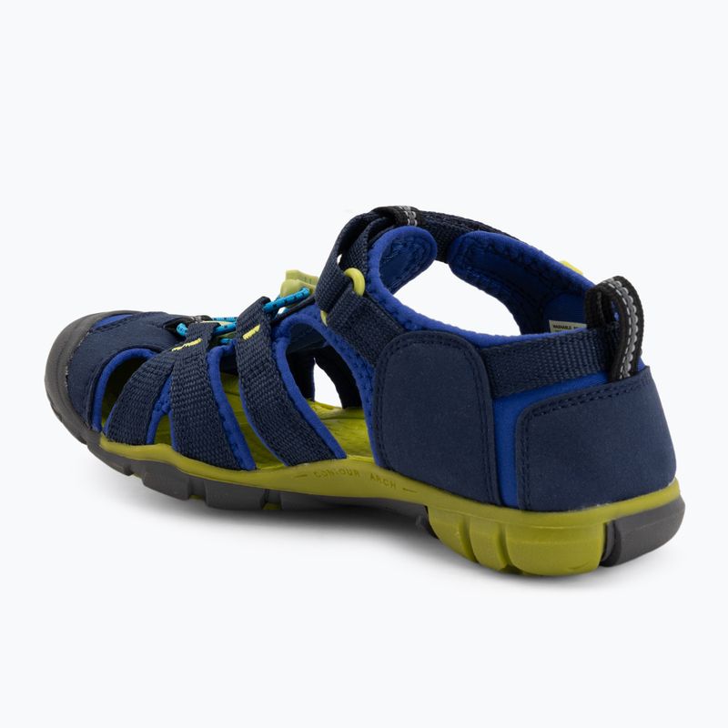 Sandali junior KEEN Seacamp II CNX naval academy/chartreuse 3