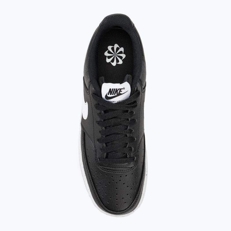 Scarpe da uomo Nike Court Vision Low Next Nature nero/bianco/nero 5