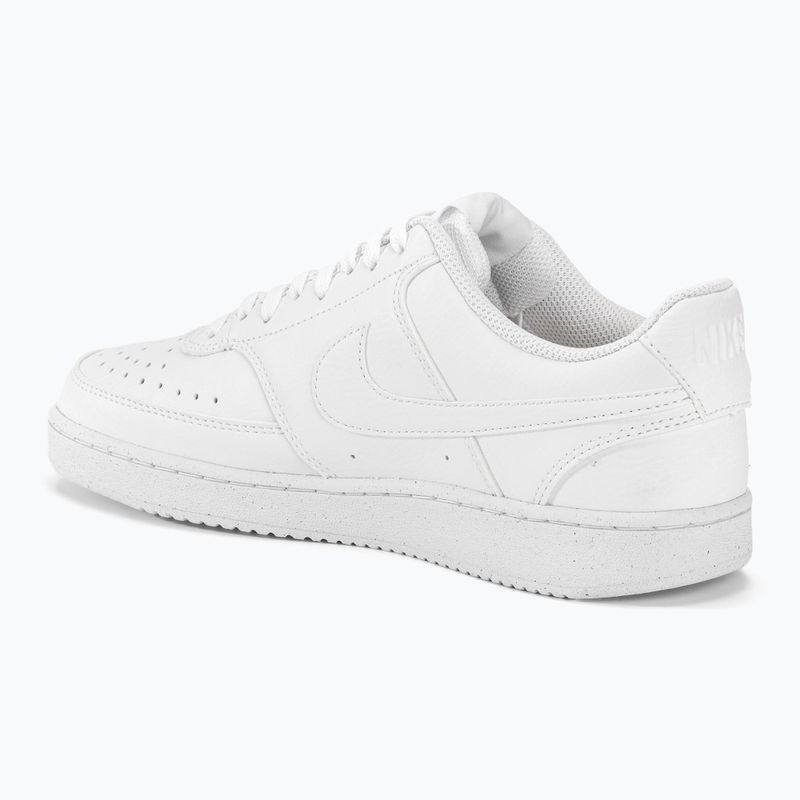 Scarpe da uomo Nike Court Vision Low Next Nature bianco/bianco/bianco 3