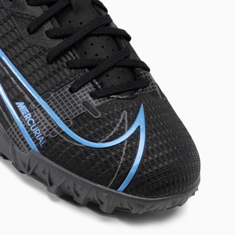 Scarpe da calcio per bambini Nike Vapor 14 Academy TF Jr nero/grigio ferro 7