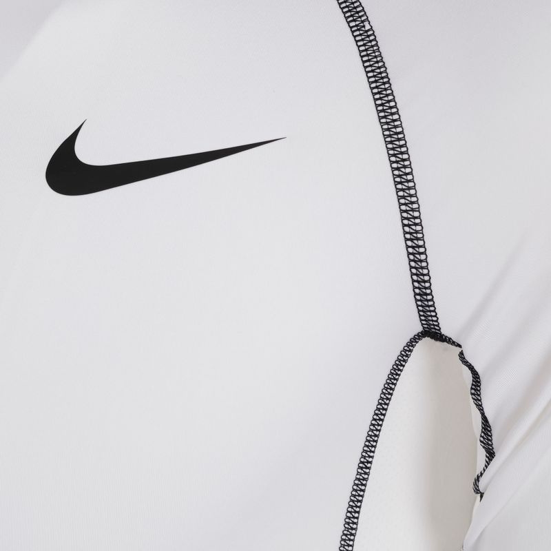 Top a maniche lunghe da allenamento Nike Pro Dri-Fit Tight da uomo bianco/nero 3