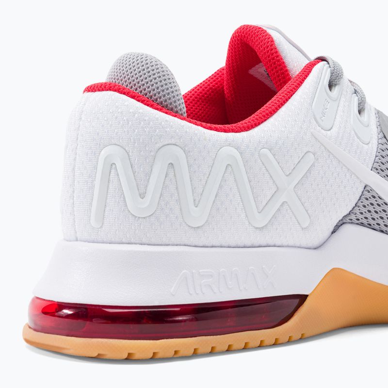 Scarpe da ginnastica uomo Nike Air Max Alpha Trainer 4 lt grigio fumo/bianco/rosso ciliegia 8