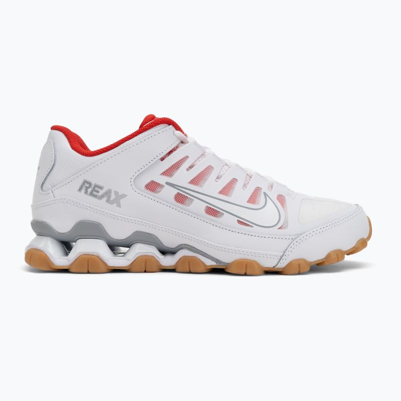 Scarpe da ginnastica da uomo Nike Reax 8 Tr Mesh bianco/bianco/grigio lupo/rosso cileno 2