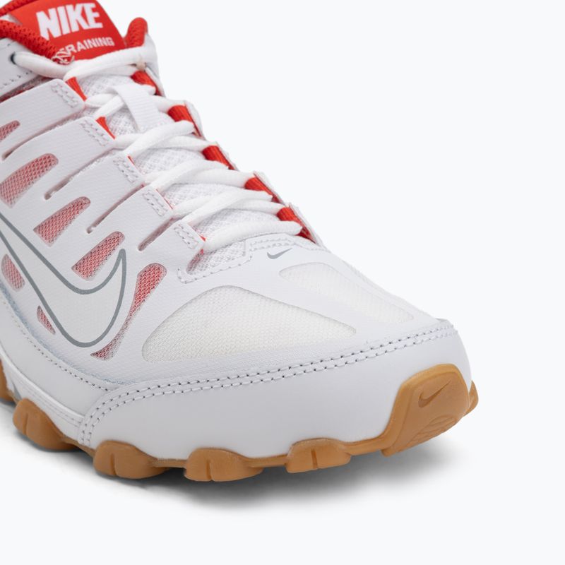 Scarpe da ginnastica da uomo Nike Reax 8 Tr Mesh bianco/bianco/grigio lupo/rosso cileno 7