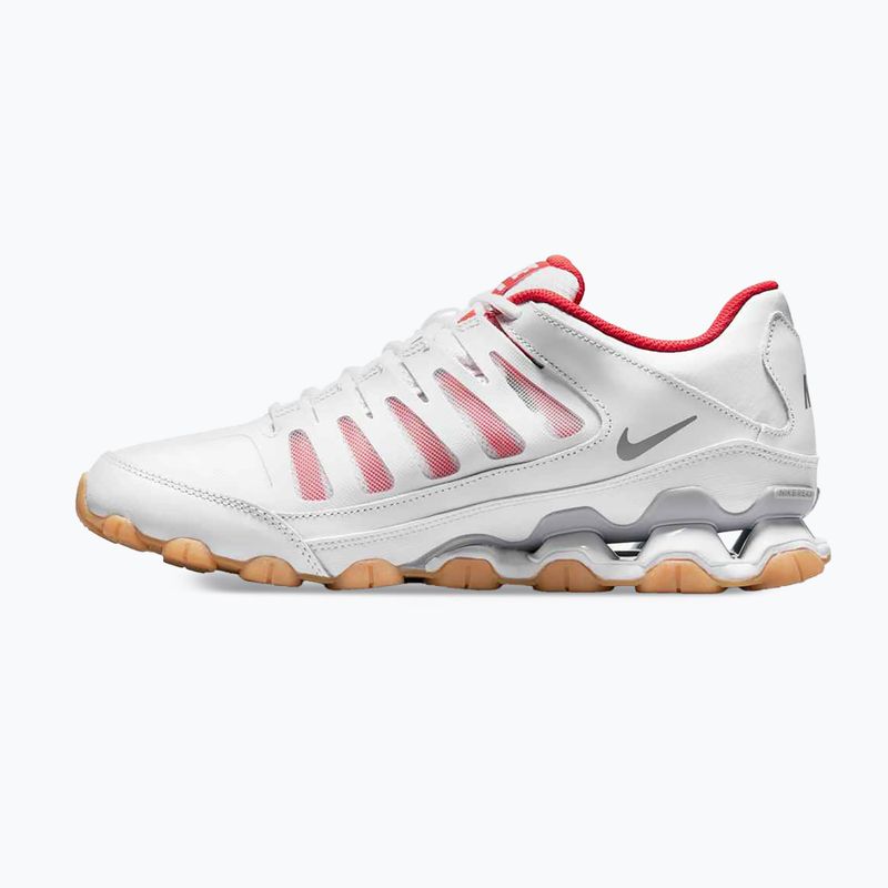 Scarpe da ginnastica da uomo Nike Reax 8 Tr Mesh bianco/bianco/grigio lupo/rosso cileno 9