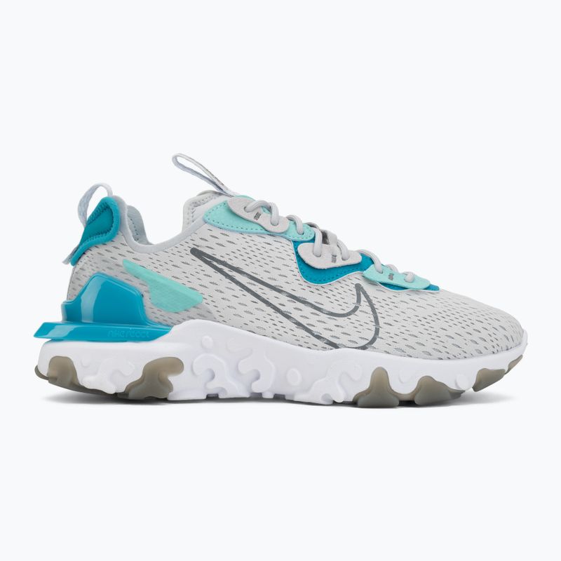 Scarpe da uomo Nike React Vision pure platinum/aquamarine/smoke grey 2