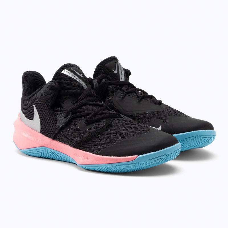 Scarpe da pallavolo Nike Zoom Hyperspeed Court SE nero/argento metallico 5