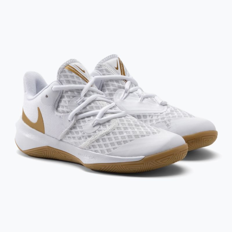 Scarpe da pallavolo Nike Zoom Hyperspeed Court SE bianche/oro 6