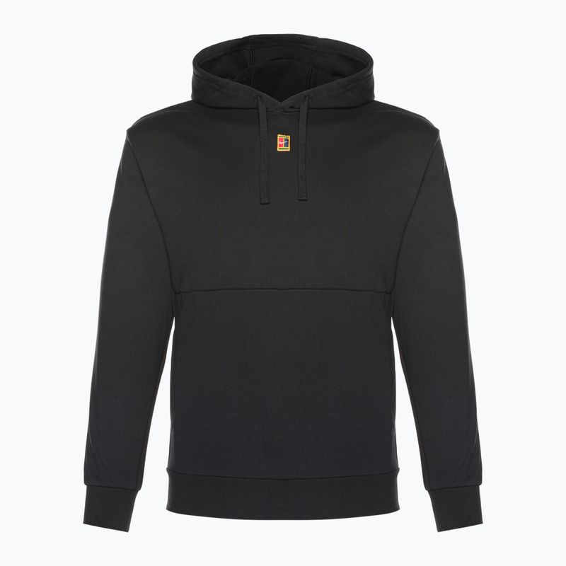 Felpa da tennis da uomo Nike Court Fleece Hoodie nero