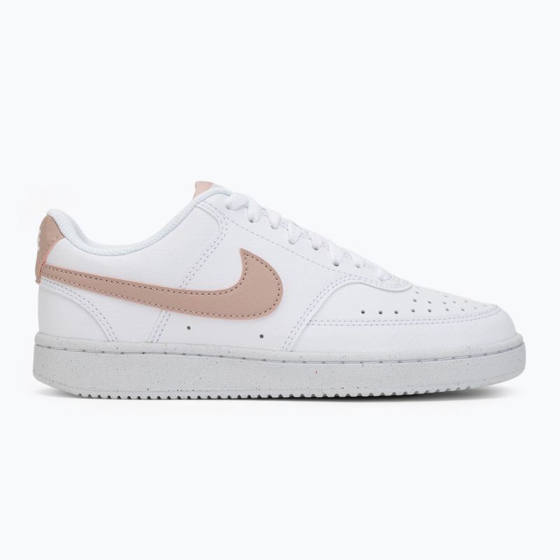 Nike Court Vision Low Next Nature scarpe da donna oxford bianco/rosa 2