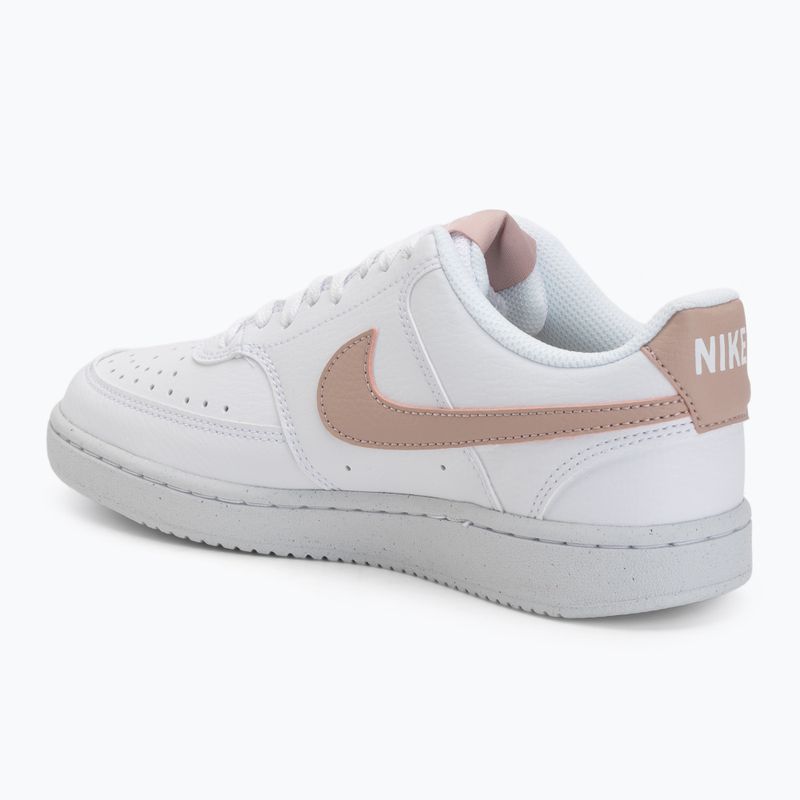 Nike Court Vision Low Next Nature scarpe da donna oxford bianco/rosa 3