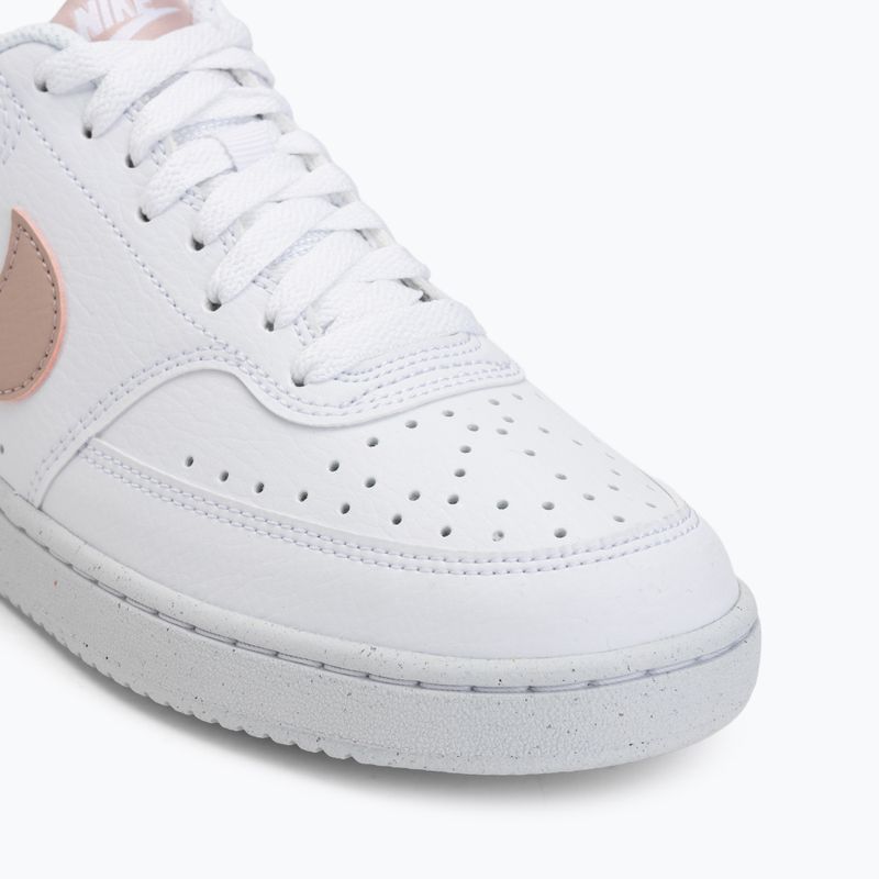 Nike Court Vision Low Next Nature scarpe da donna oxford bianco/rosa 7