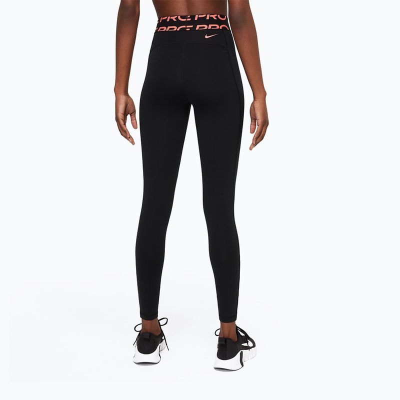 Leggings Nike Pro Dri-Fit nero/magic ember da donna 5