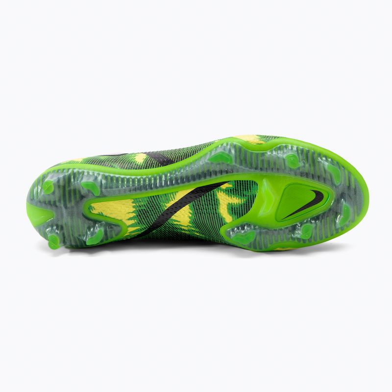 Uomo Nike Phantom GT2 Elite DF SW FG scarpe da calcio nero / platino metallico / verde sciopero 5