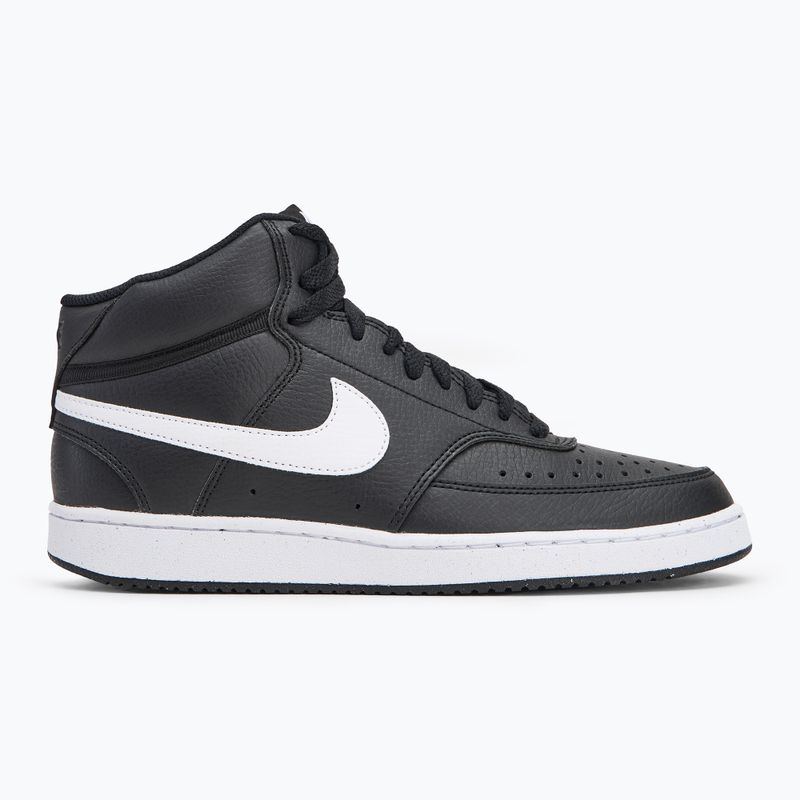 Nike Court Vision Mid Next Nature scarpe da uomo nero/nero/bianco 2