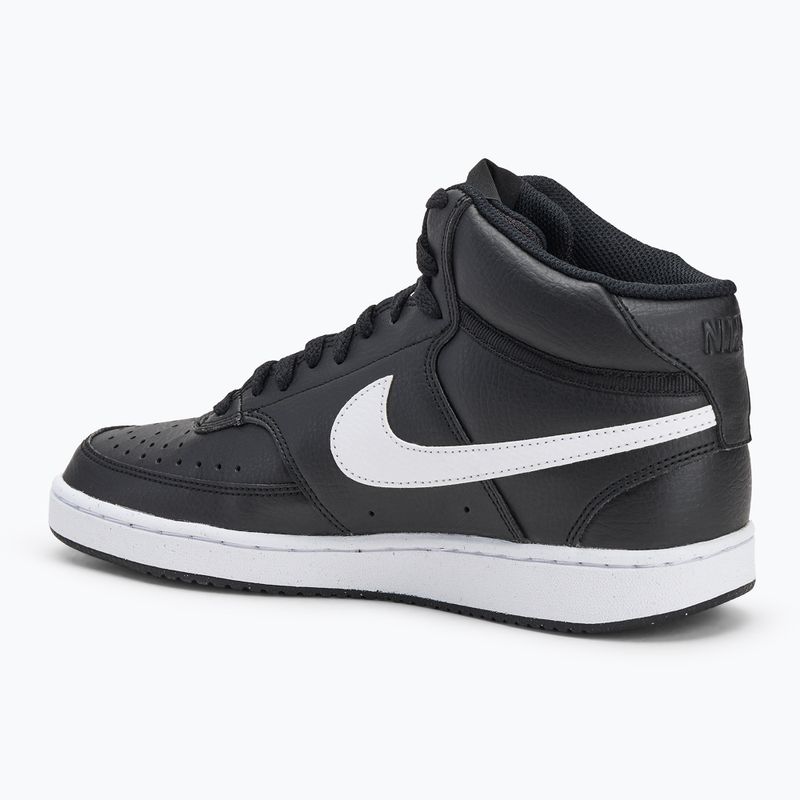 Nike Court Vision Mid Next Nature scarpe da uomo nero/nero/bianco 3