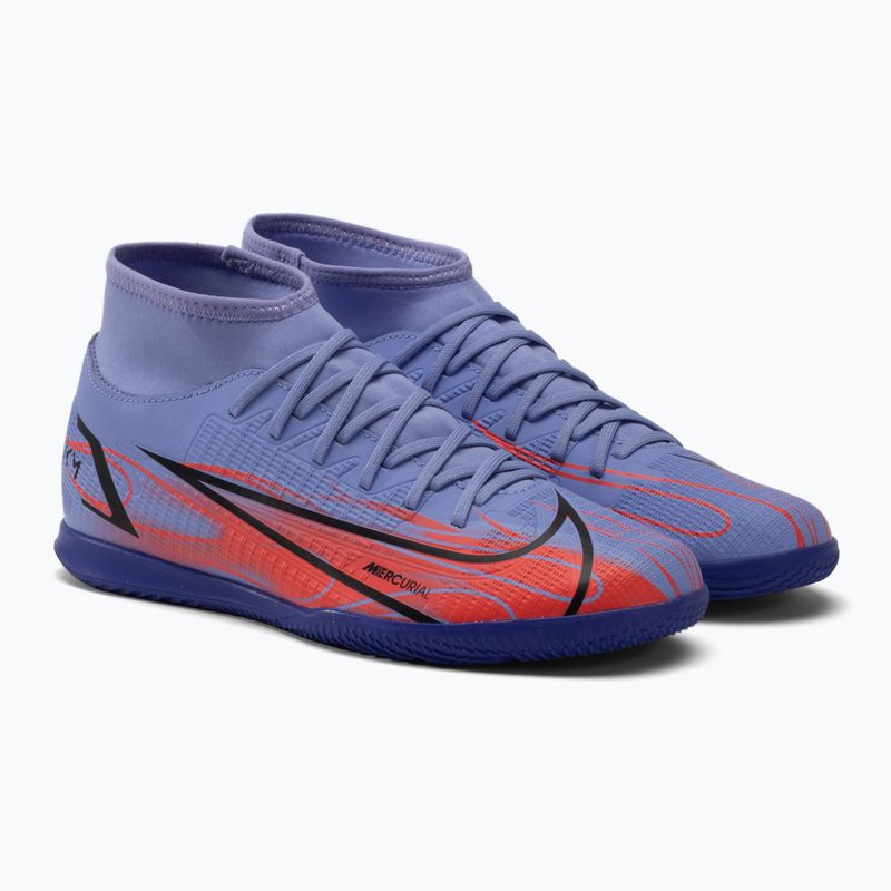 Scarpe da calcio da uomo Nike Superfly 8 Club KM IC luce di cardo/argento metallico 5