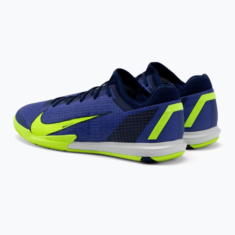 Scarpe da calcio uomo Nike Zoom Vapor 14 Pro IC zaffiro/volt/azzurro vuoto 3