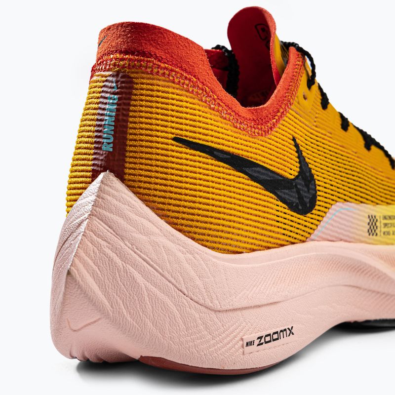 Scarpe da corsa uomo Nike Zoomx Vaporfly Next 2 oro universitario/nero/polline/arancio 7