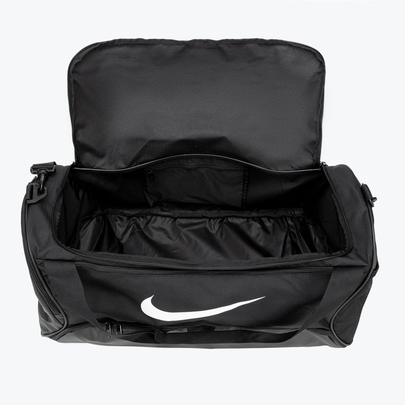 Borsa da allenamento Nike Brasilia 9.5 60 l nero/nero/bianco 9