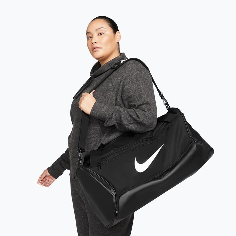 Borsa da allenamento Nike Brasilia 9.5 60 l nero/nero/bianco 2