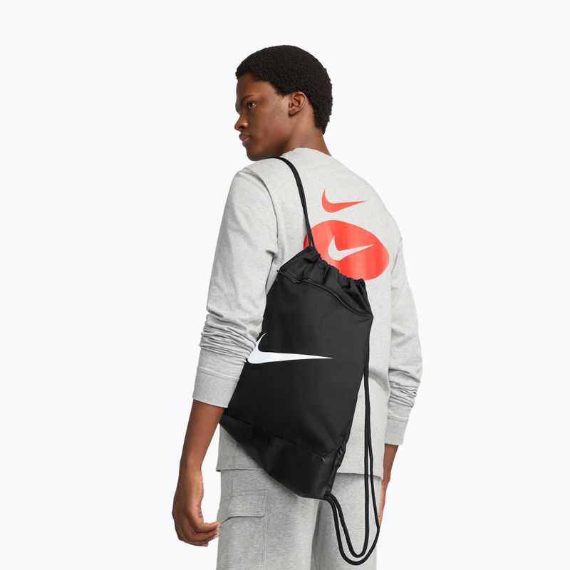 Nike Brasilia 9,5 18 l nero / nero / bianco borsa 13