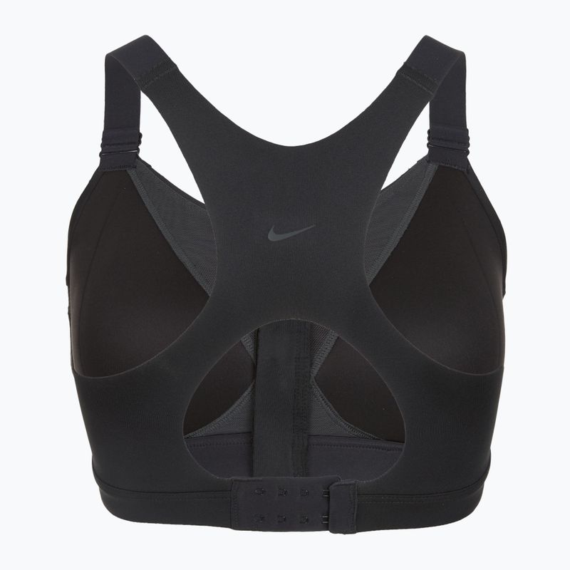 Reggiseno sportivo Nike Alpha High-Support Zip-Front black/black/dark smoke grey/dark smoke grey 9
