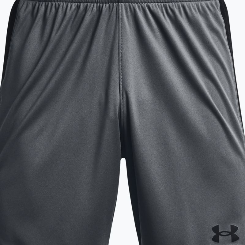 Pantaloncini da calcio Under Armour Challenger Knit pitch grigio/nero da uomo 2
