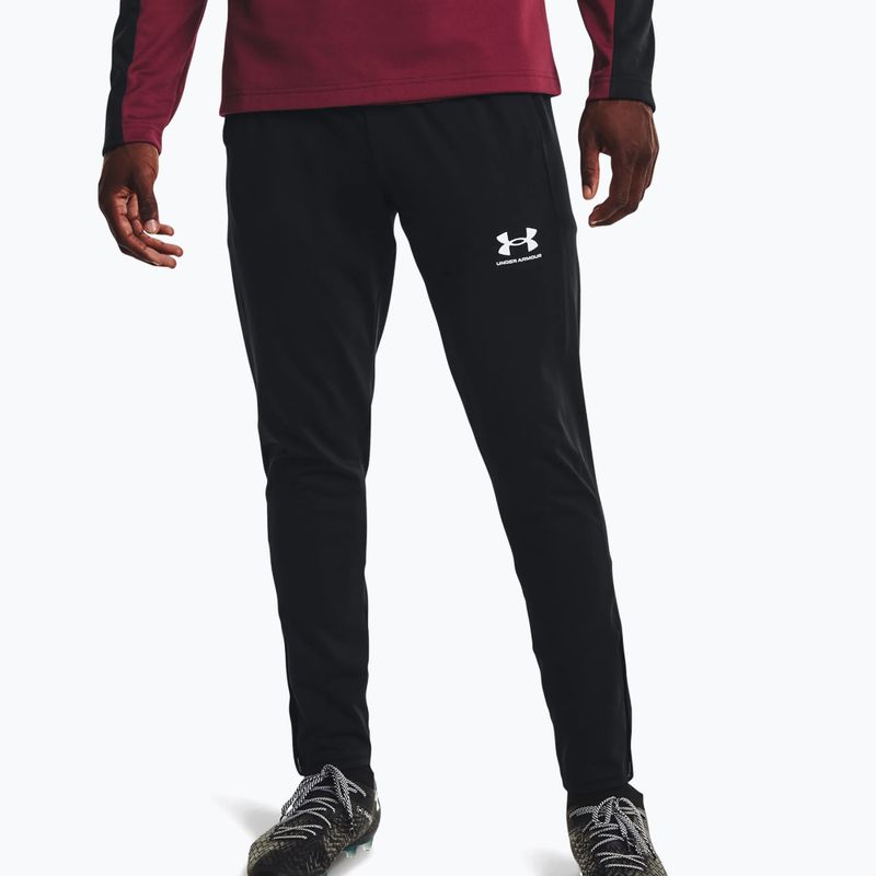 Pantaloni da calcio Under Armour Challenger Training da uomo, nero/bianco