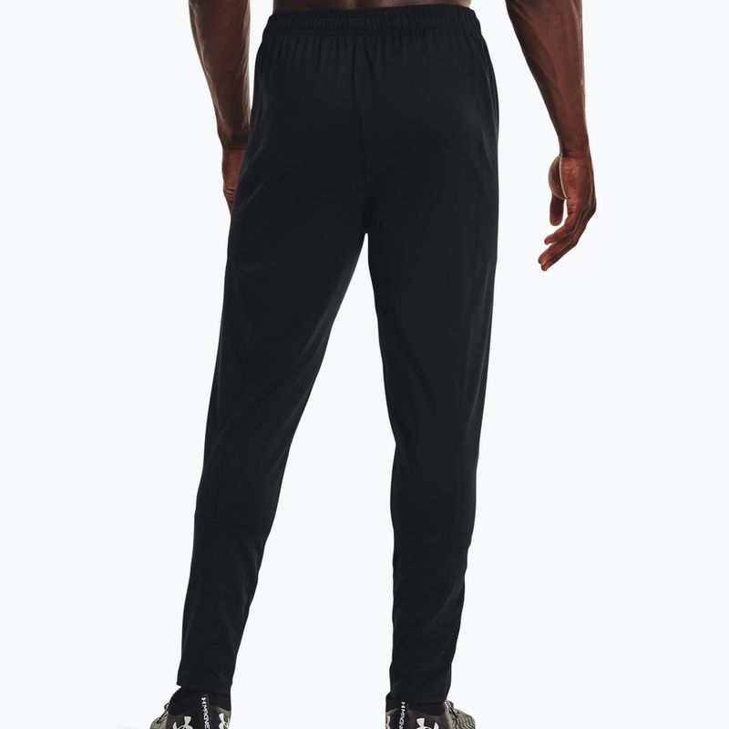 Pantaloni da calcio Under Armour Challenger Training da uomo, nero/bianco 2