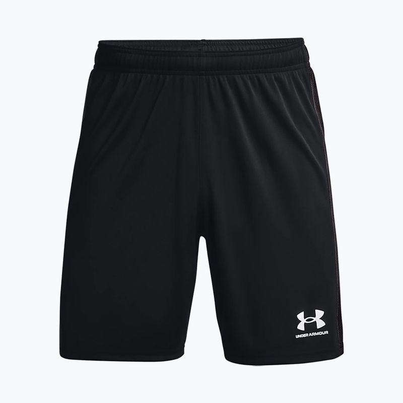 Pantaloncini da calcio Under Armour Challenger Knit nero/bianco da uomo 3