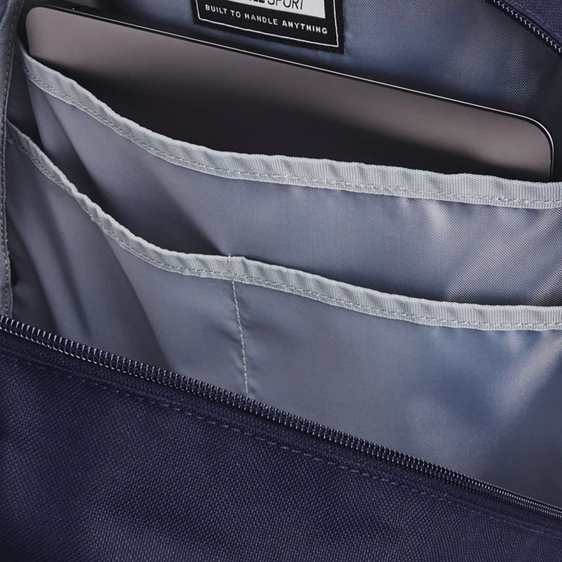 Zaino urbano Under Armour Hustle Sport 26 l midnight navy/midnight navy/metallic silver 3