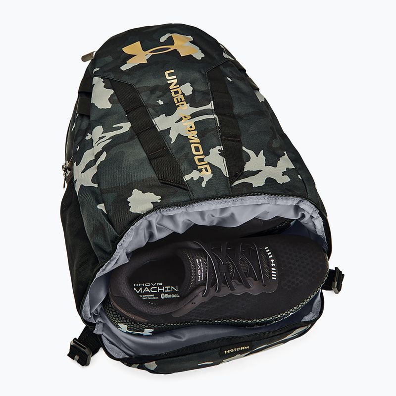 Zaino urbano Under Armour Hustle 5.0 29 l nero/nero/oro metallizzato 4