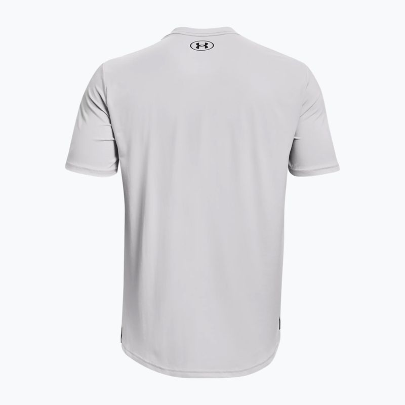 Maglietta da allenamento Under Armour Rush Energy halo grigio/nero per uomo 6