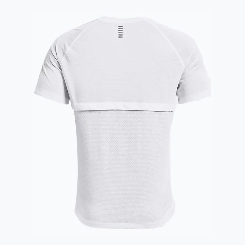 Maglietta da corsa Under Armour Streaker bianca/bianca/riflettente da uomo 6