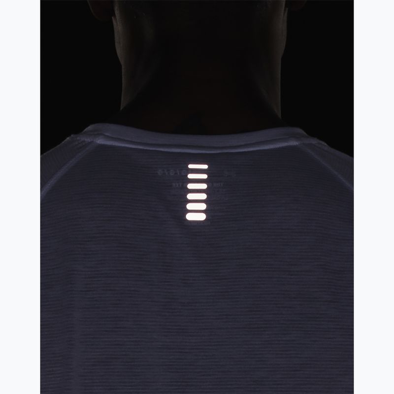 Maglietta da corsa Under Armour Streaker bianca/bianca/riflettente da uomo 4