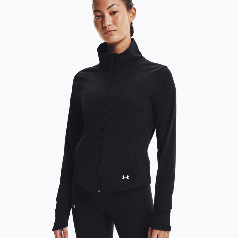 Felpa Under Armour Meridian nero/argento metallizzato da donna