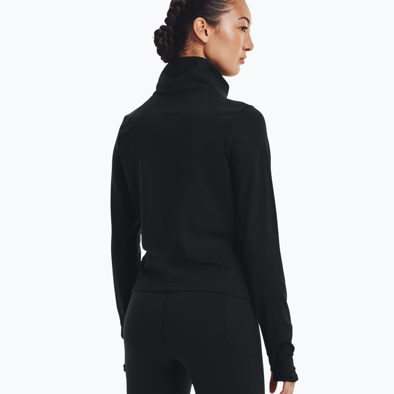 Felpa Under Armour Meridian nero/argento metallizzato da donna 2