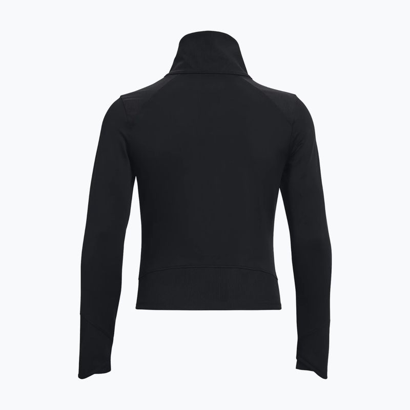 Felpa Under Armour Meridian nero/argento metallizzato da donna 5