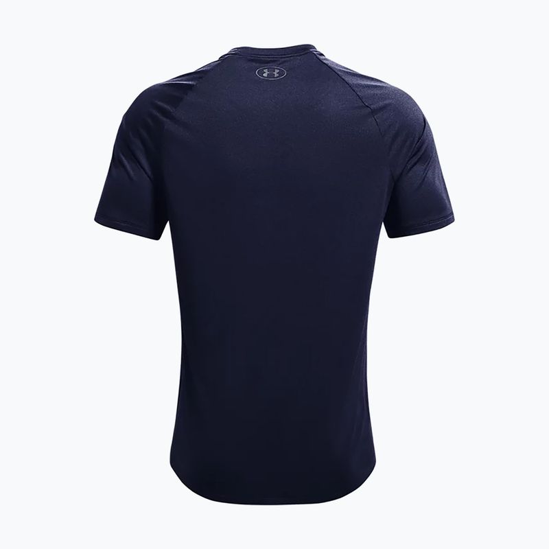 Maglietta da allenamento Under Armour da uomo UA Tech 2.0 Tee Novelty mezzanotte marina/grigio pitch 6