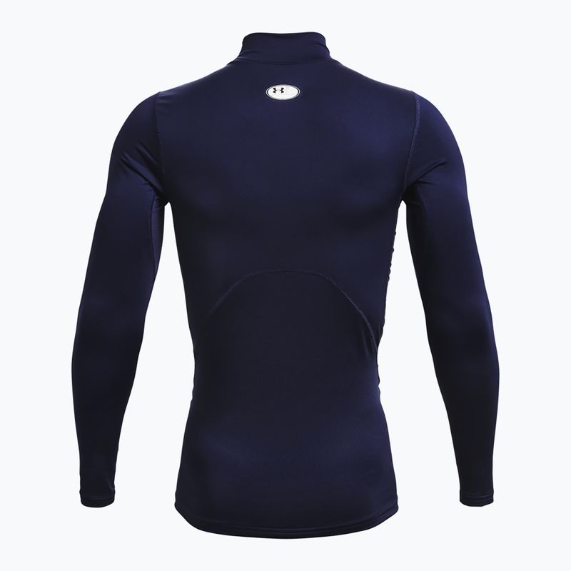 Maglia a maniche lunghe da allenamento uomo Under Armour Comp Mock UA Armour midnight navy/white 2