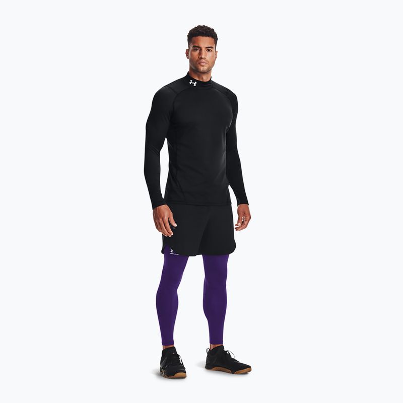 Under Armour Comp Mock UA Armour manica lunga da allenamento uomo nero/bianco 2