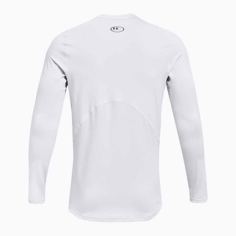 Longsleeve da allenamento da uomo Under Armour CG Armour Fitted Crew white/black 2