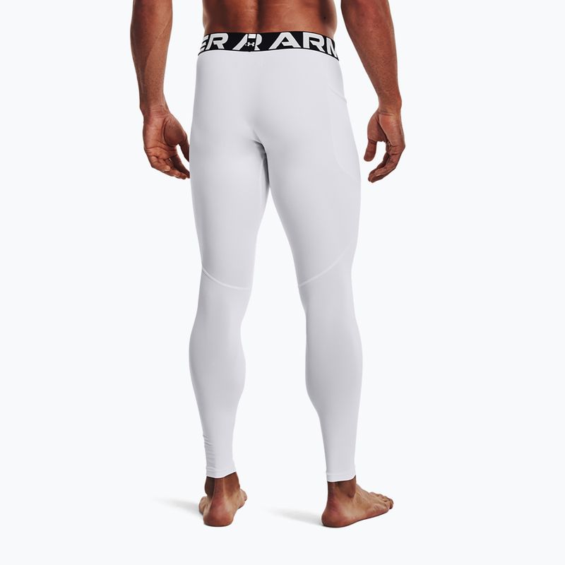 Leggings Under Armour da uomo UA Cg Armour Novelty Compression bianco/nero 2