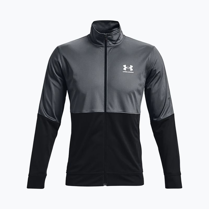 Felpa Under Armour UA Pique Track da uomo grigio pece/bianco 4