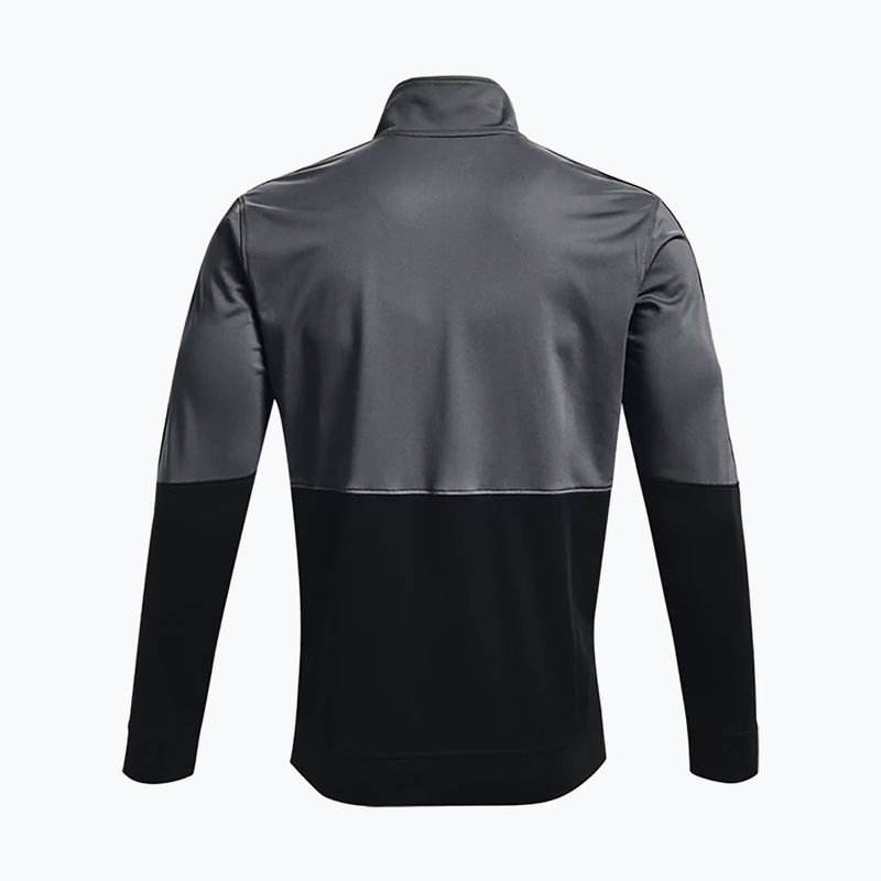 Felpa Under Armour UA Pique Track da uomo grigio pece/bianco 5